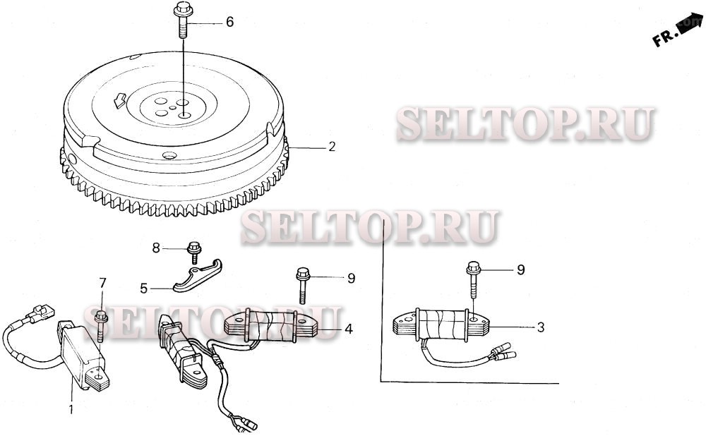 Маховик для Honda BF50A XRTA