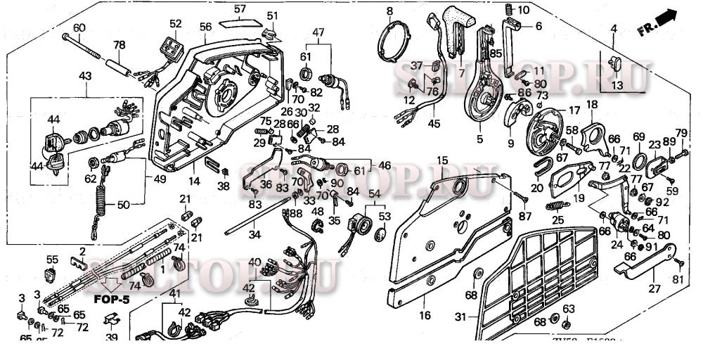 Дистанционное управление для Honda BF50A3 LRTA