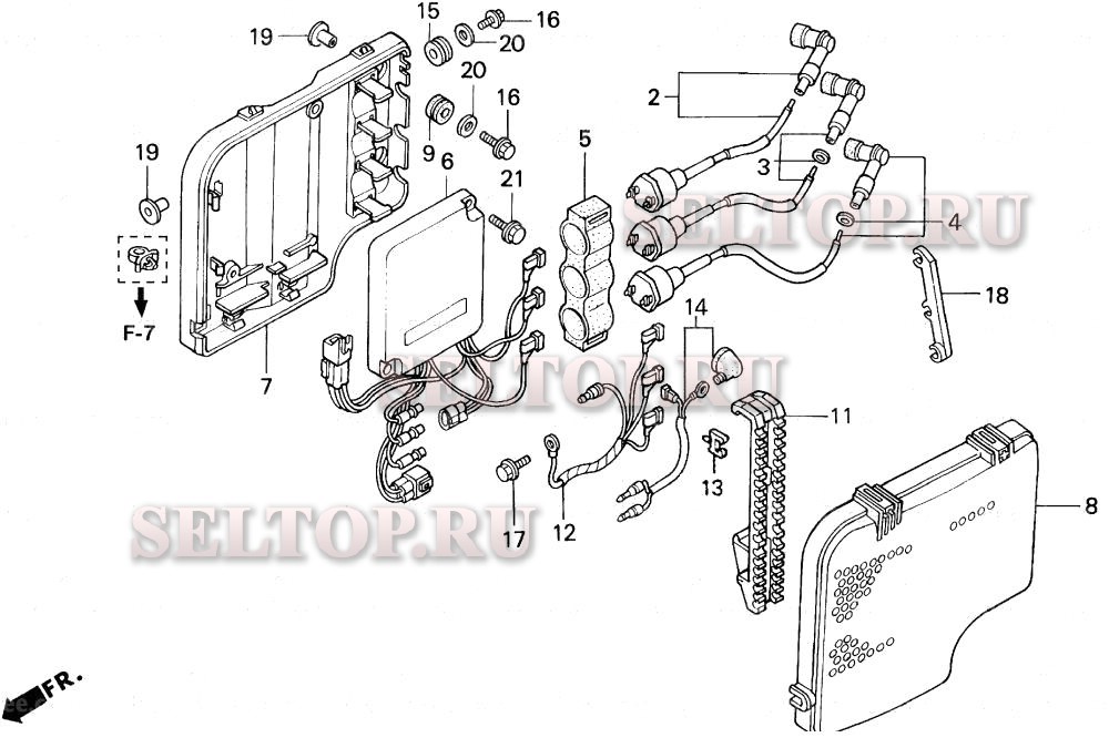 Катушка зажигания (1) для Honda BF50AX LRTA