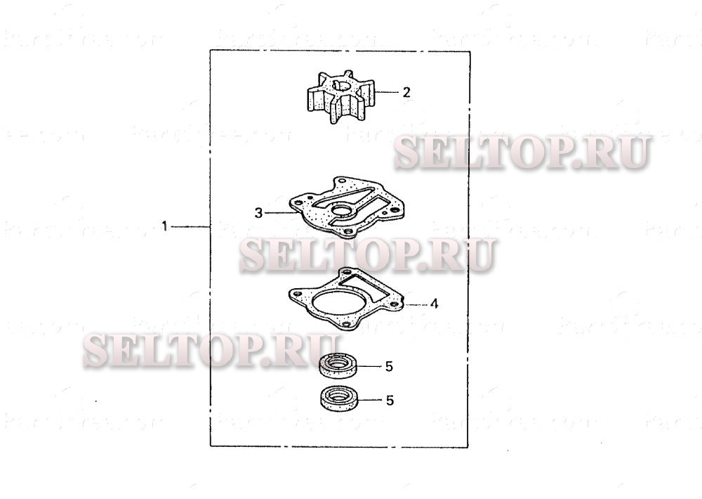 Крыльчатка для Honda BF50AX LRTA