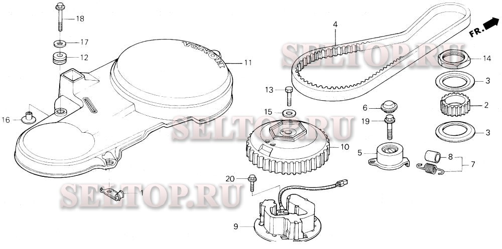 Натяжитель ремня грм для Honda BF50AX LRTA