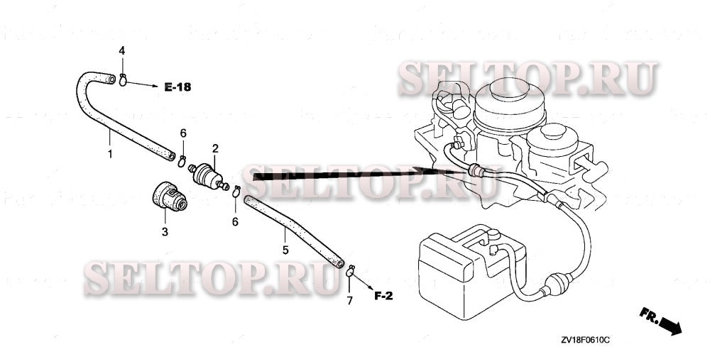 Топливный фильтр для Honda BF5A3 LA