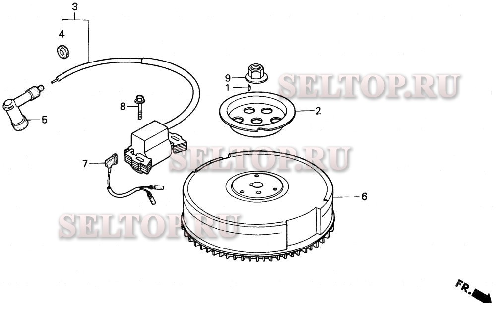 Маховик для Honda BF5AM LA