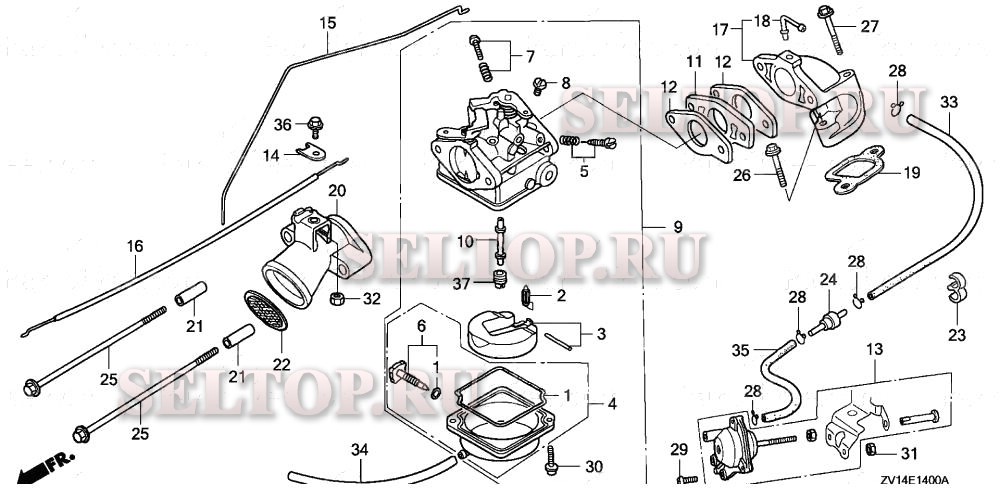 Honda bf50 схема