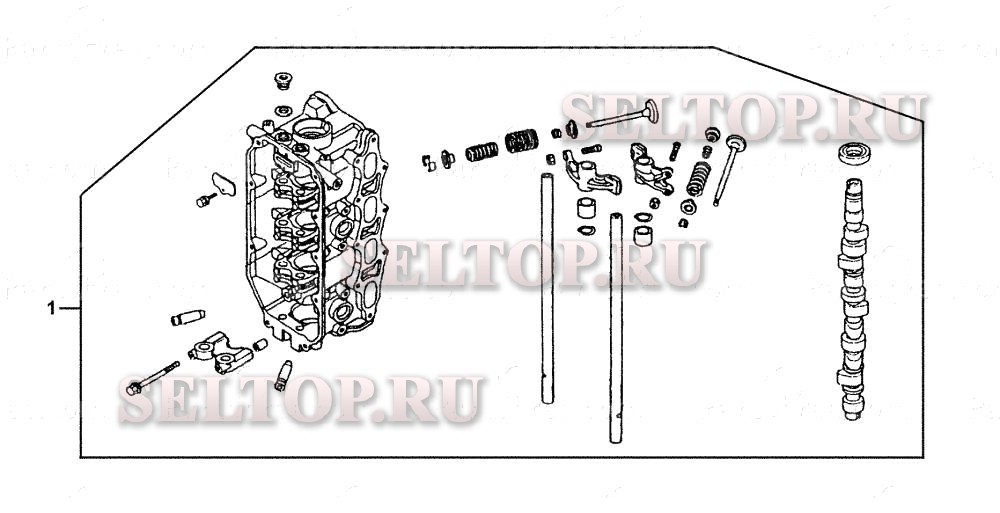 Головка цилиндров в сборе для Honda BF75AX LRTA