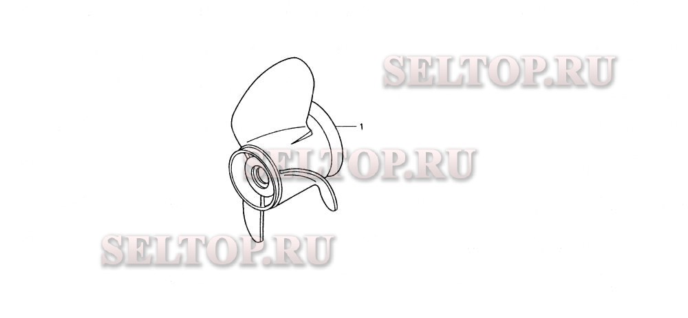 Гребной винт, комплект для Honda BF75AX LRTA