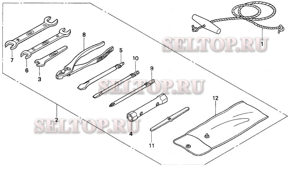 Инструмент для Honda BF75AX LRTA