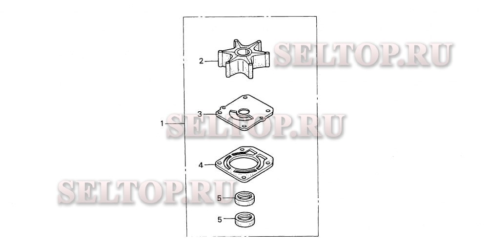 Крыльчатка насоса для Honda BF75AX LRTA