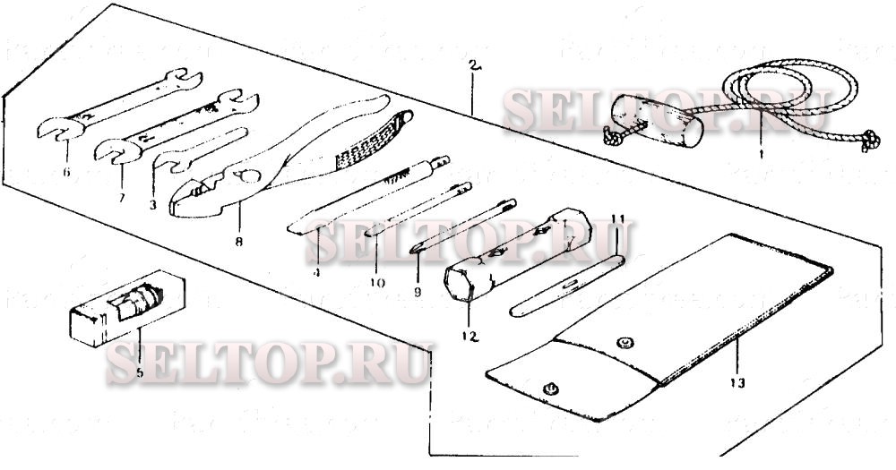 Инструмент, шнур стартера для Honda BF75B LA