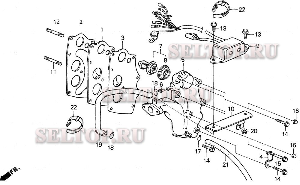 Впускной коллектор для Honda BF8AM SA