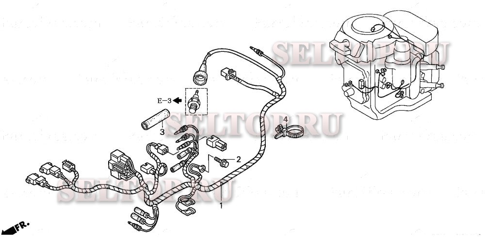 Жгут проводов для Honda BF8D2 SRA