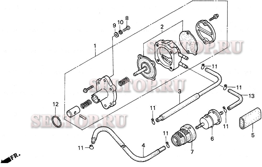 Топливный насос для Honda BF9.9AH SA