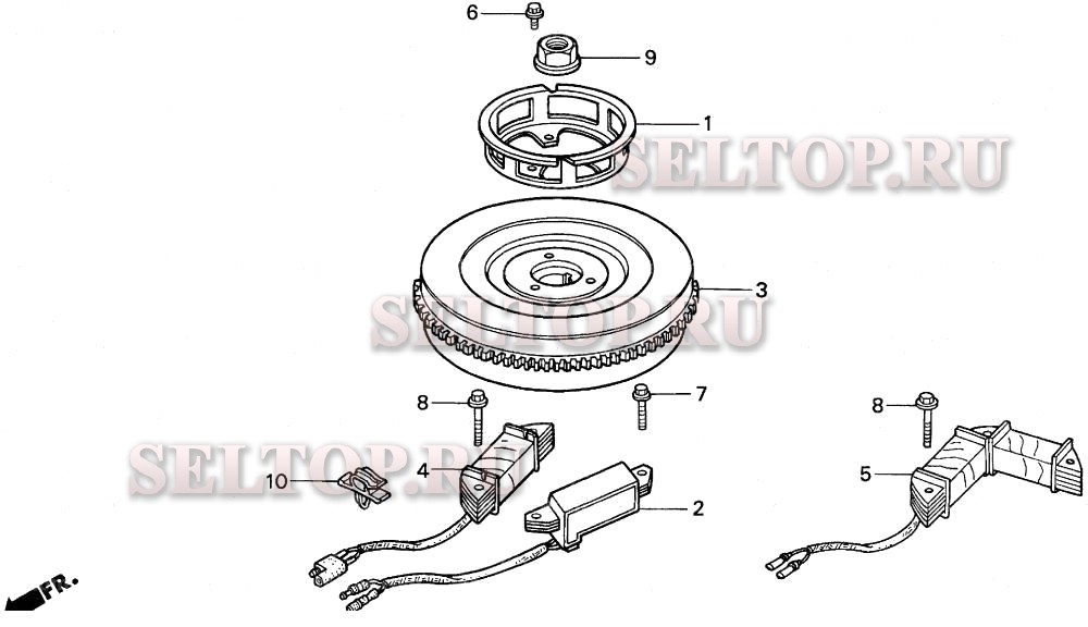 Маховик для Honda BF9.9AW SAS