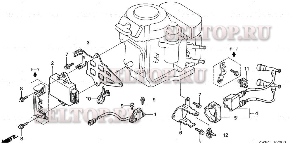 Катушка зажигания для Honda BF9.9D2 LRA