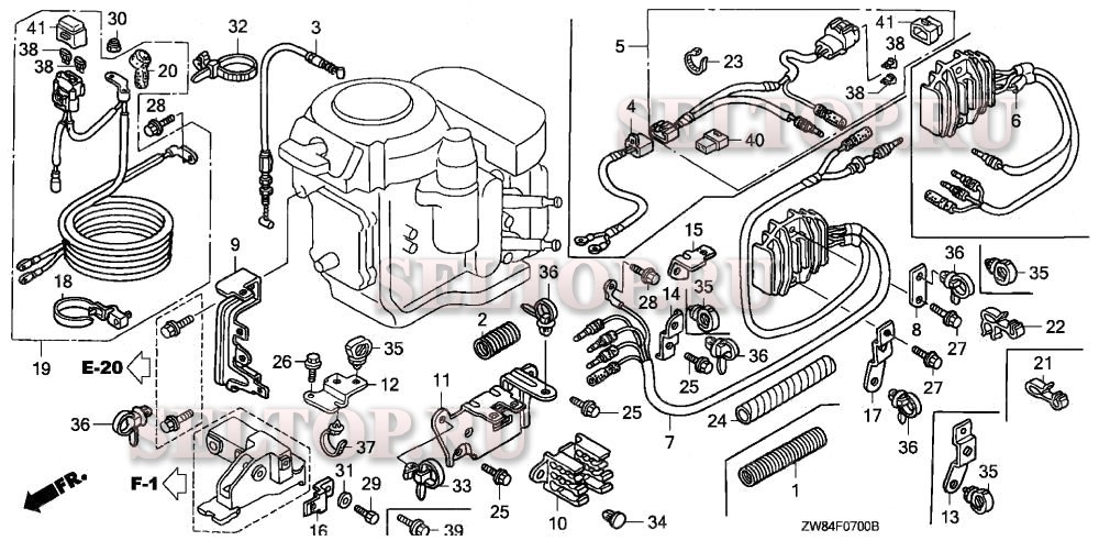 Регулятор, провода стартера для Honda BF9.9D2 SA