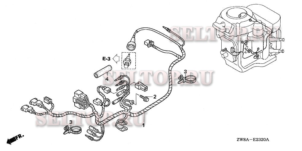 Жгут проводов для Honda BF9.9D5 LRA