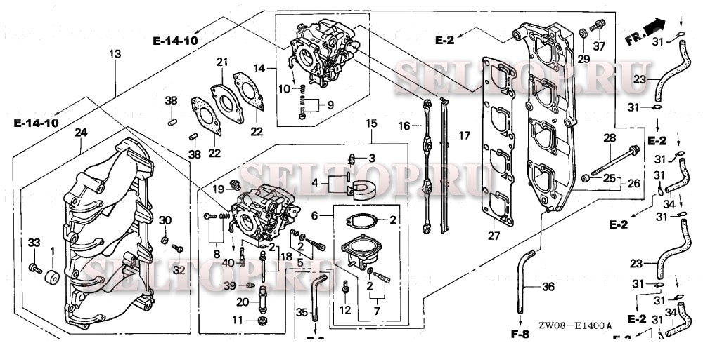 Карбюратор для Honda BF90A4 LRTA