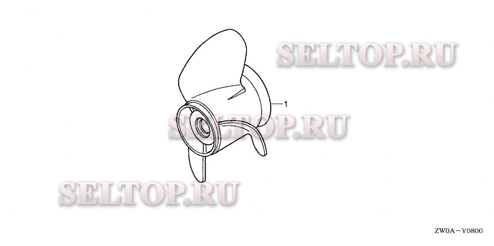 Гребной винт для Honda BF90A5 XRTA