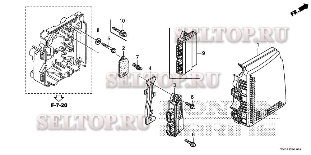 Электронный блок управления для Honda BF90DK4 LRTA