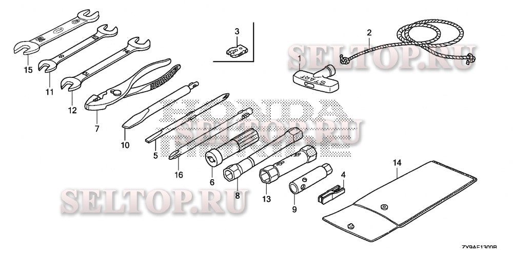 Инструмент, прочие запчасти для Honda BF90DK4 LRTA