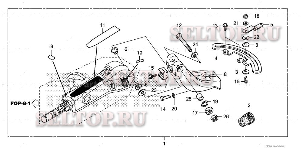 Комплект рукоятки для Honda BFP60A LRTB