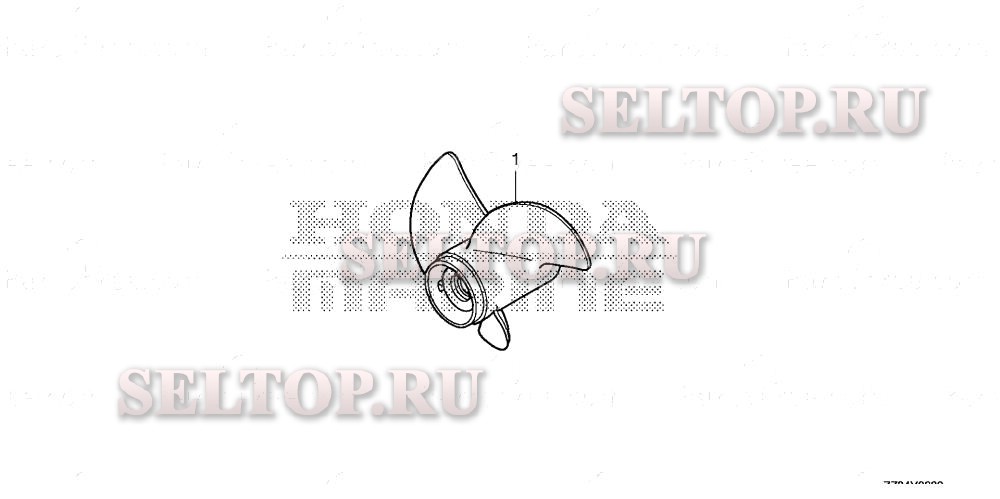 Гребной винт для Honda BFP60A XRTA