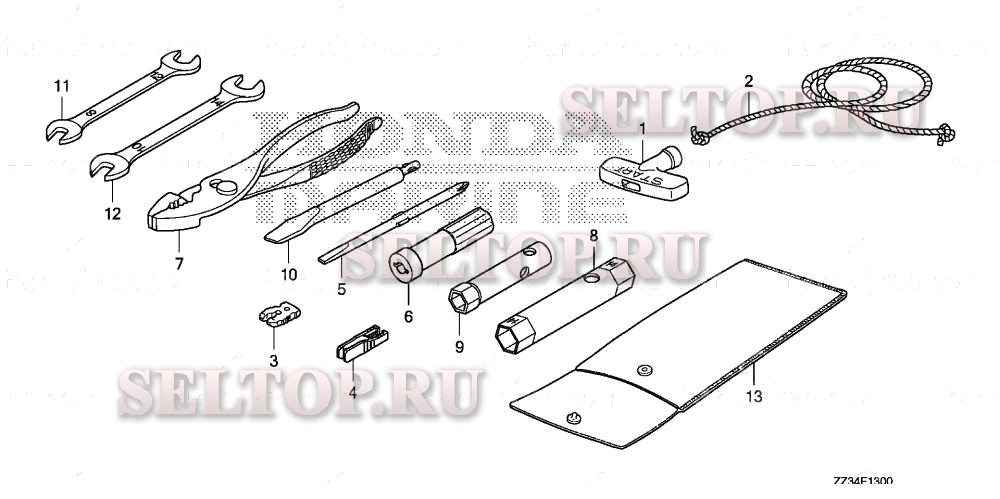 Инструмент для Honda BFP60A XRTA