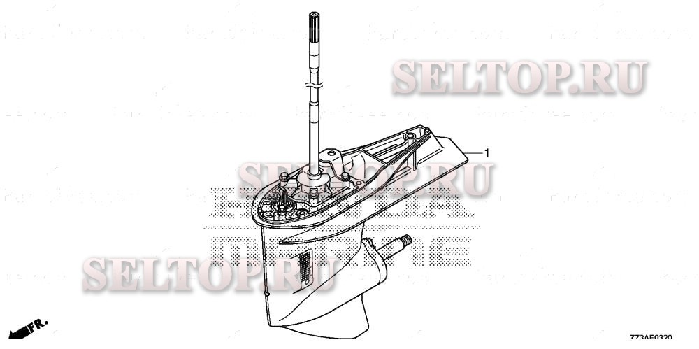 Корпус редуктора в сборе для Honda BFP60AK1 XRTA