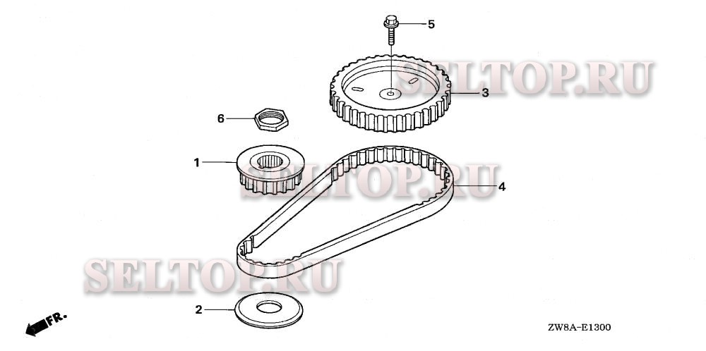 Зубчатый ремень привода для Honda BFP9.9D5 XRTA