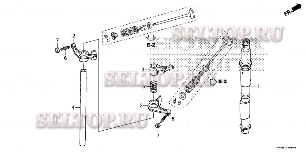 Распредвал для Honda BFP9.9DK3 LHTA