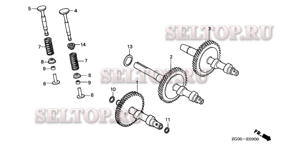 Распредвал для Honda G100K2 SE3