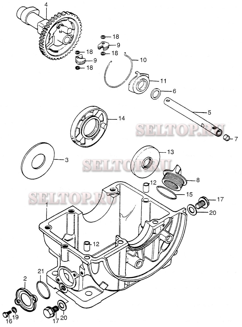 Распредвал, масляный поддон для Honda G42K1 RD