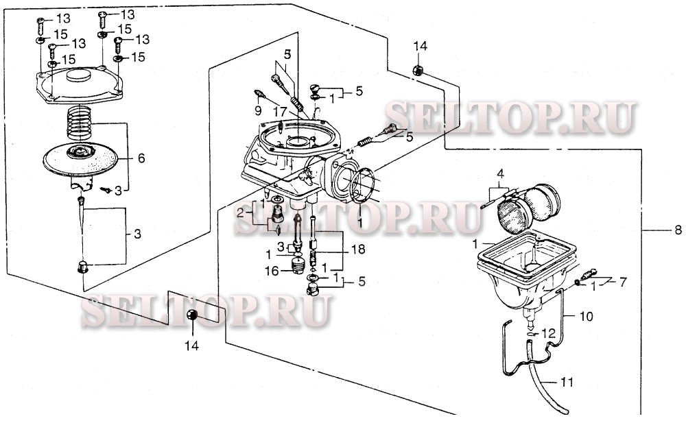 G65/gs65 карбюратор для Honda G65 RD