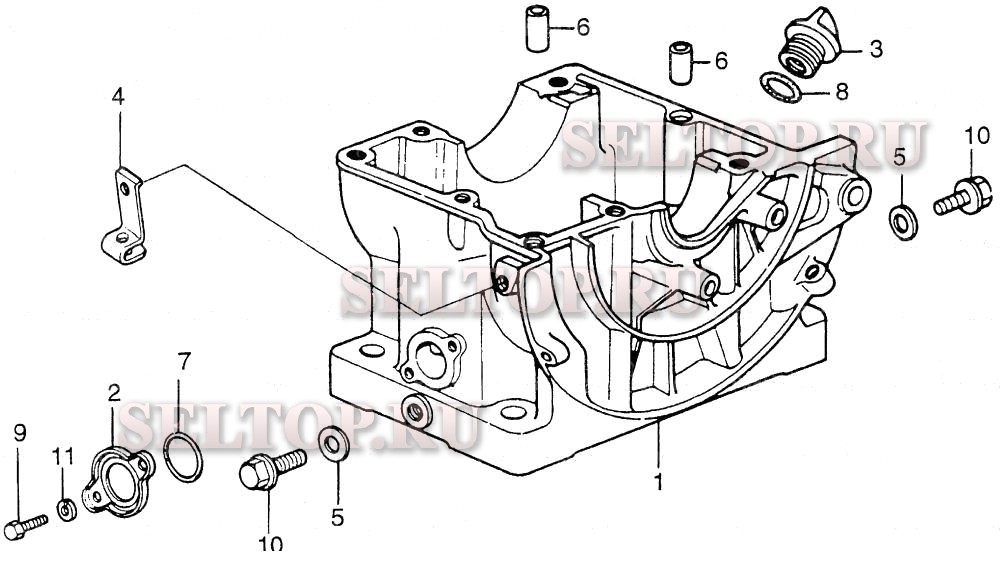 Масляный поддон для Honda G65K2 RD1