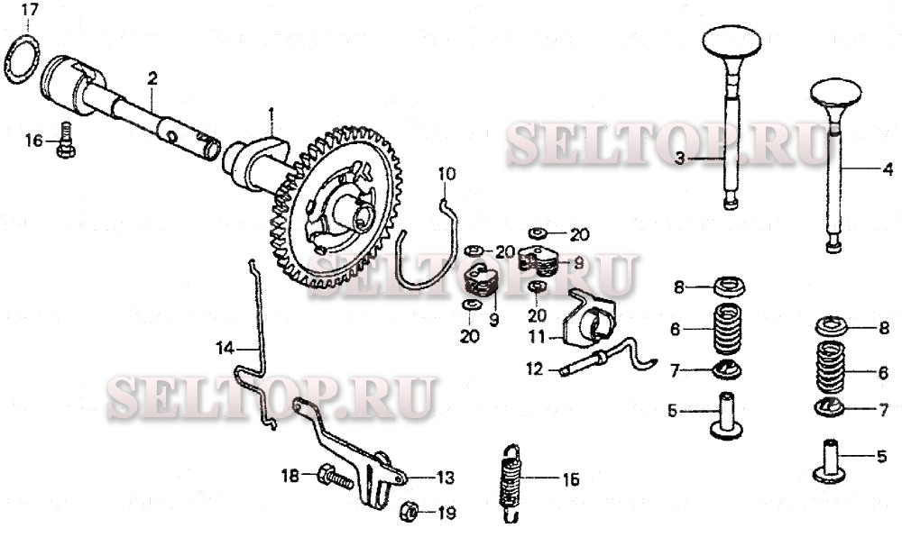 Распредвал для Honda G80 Q1