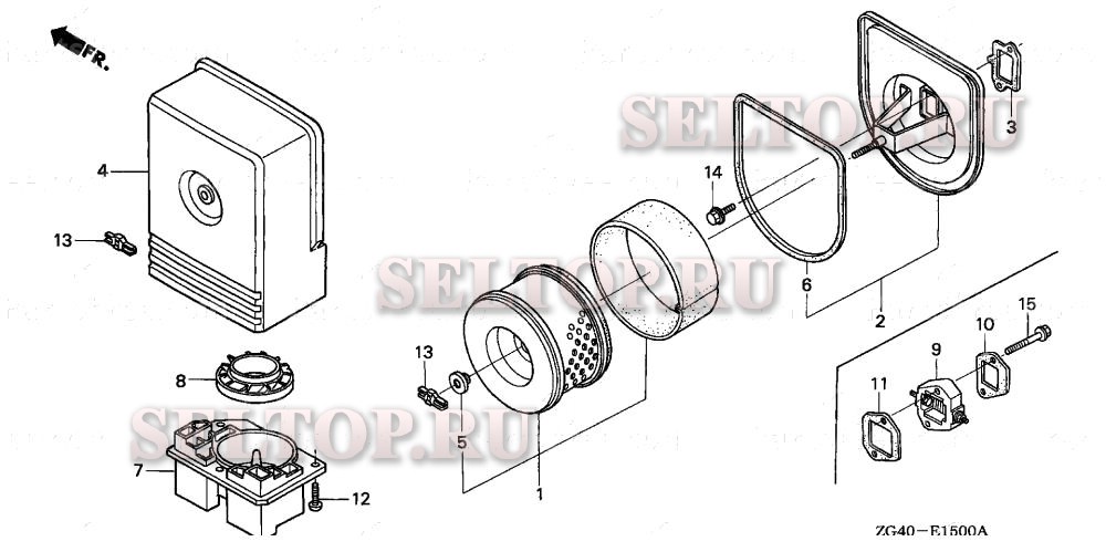 Воздушный фильтр для Honda GD320 PAA