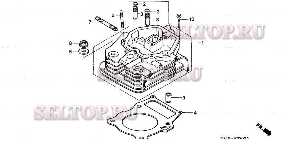 Головка цилиндра для Honda GD320 QAAE