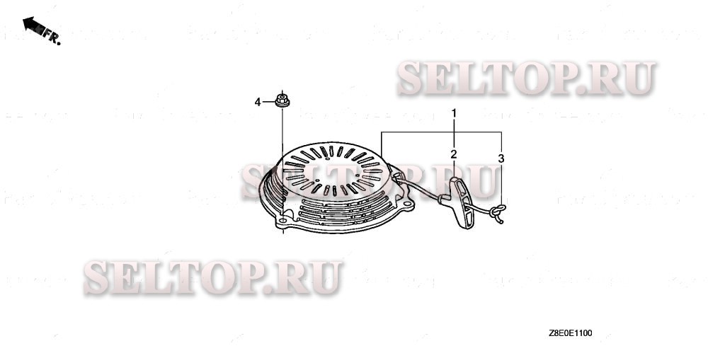 Ручной стартер для Honda GSV190LA S3T