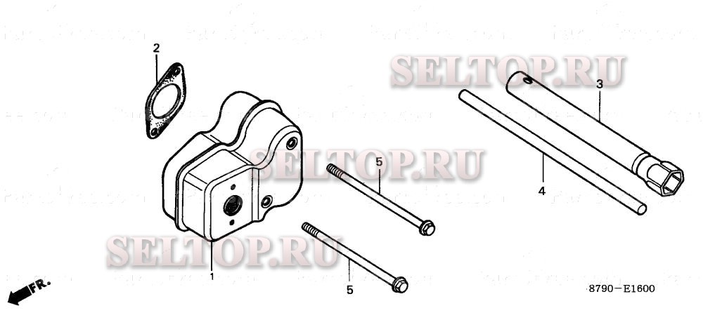 Глушитель, инструмент для Honda GV35 A1