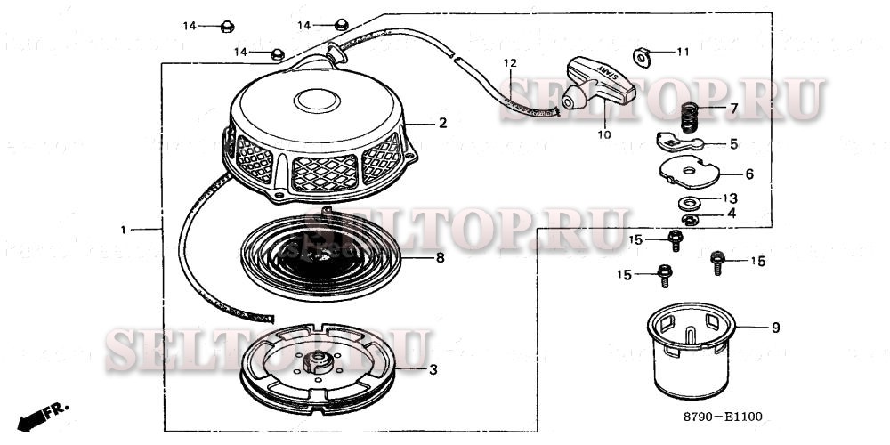Ручной стартер для Honda GV35 N1
