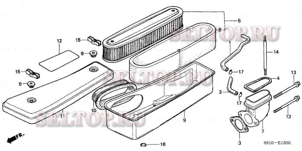 Воздушный фильтр для Honda GV400K1 ADJD