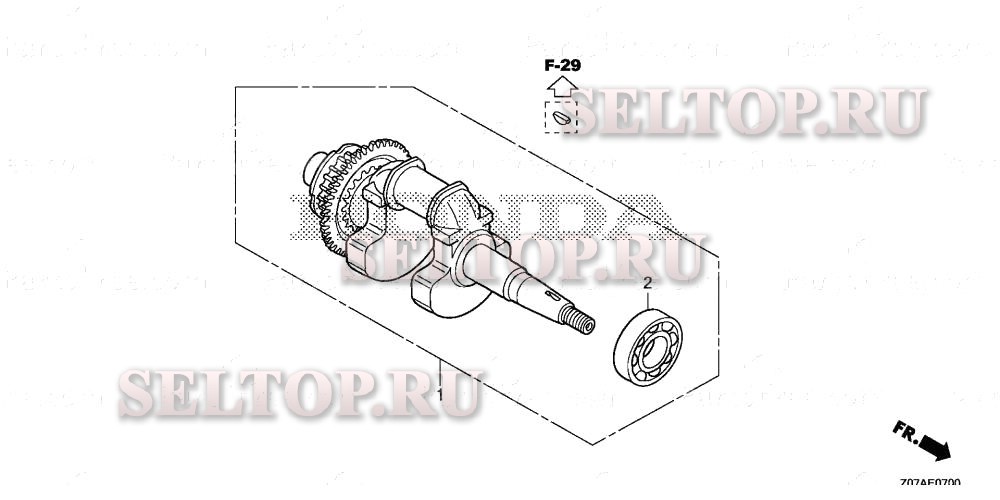 Коленвал для Honda EB2000I A