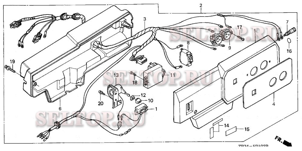Блок управления (eb2200x) для Honda EB2200X A