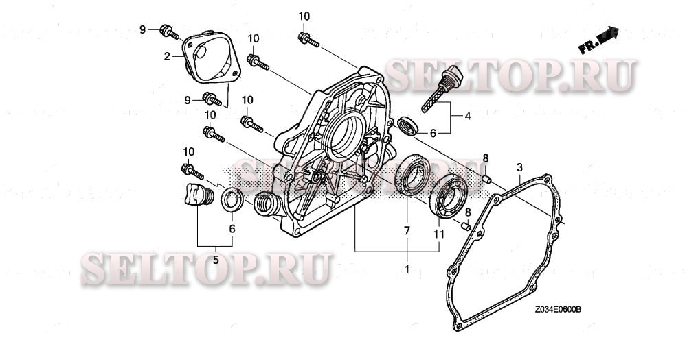 Крышка картера для Honda EB3000CK2 A