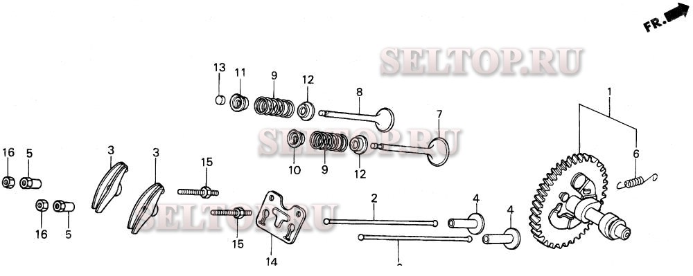 Распредвал для Honda EB3500X A