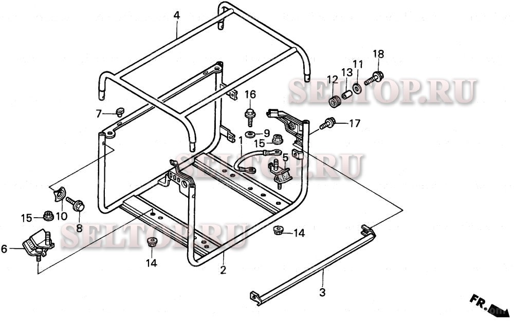 Рама (em, eb) для Honda EB3500X A