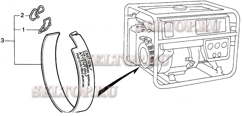 Крышка ручного стартера для Honda EB3500X A