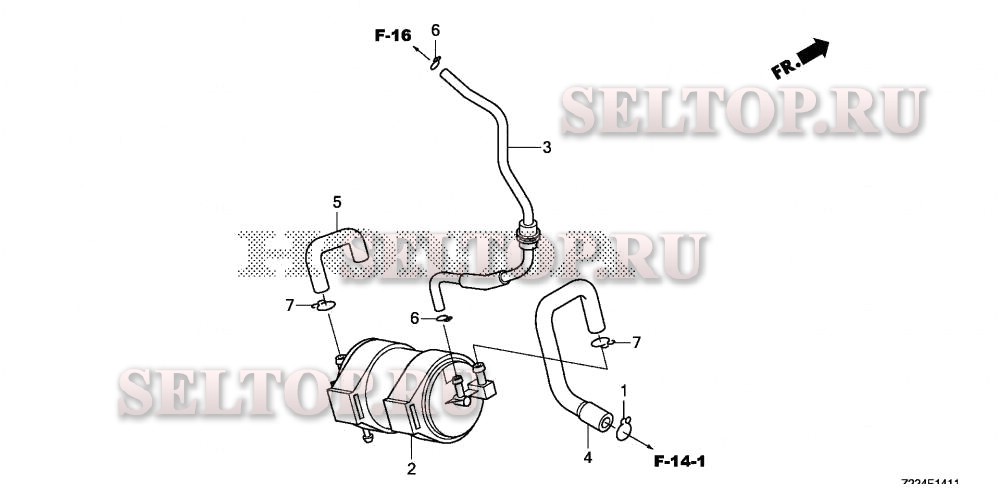 Канистра (2) для Honda EB4000X AT1