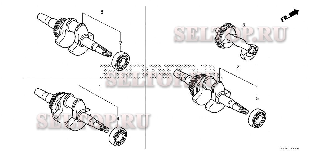 Коленвал для Honda EB4000X AT1