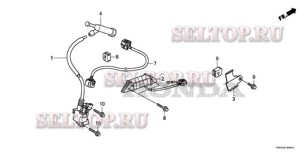 Катушка зажигания (2) для Honda EB4000X AT1